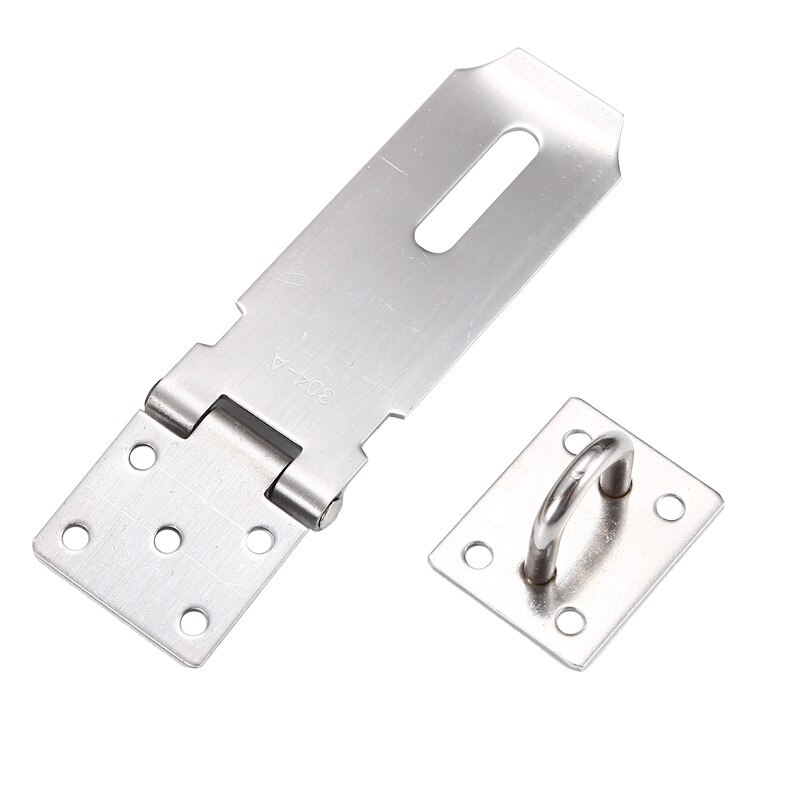 thickened square brand stainless steel lock anti-theft door buckle hardware safety bolt hasp anti-theft door lock 20 pcs