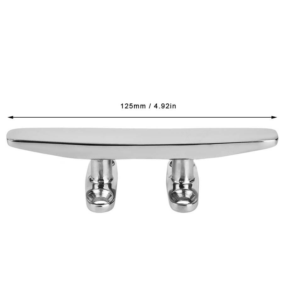 200mm rostfritt stål 4 hål låg platt kloss båt kloss tillbehör