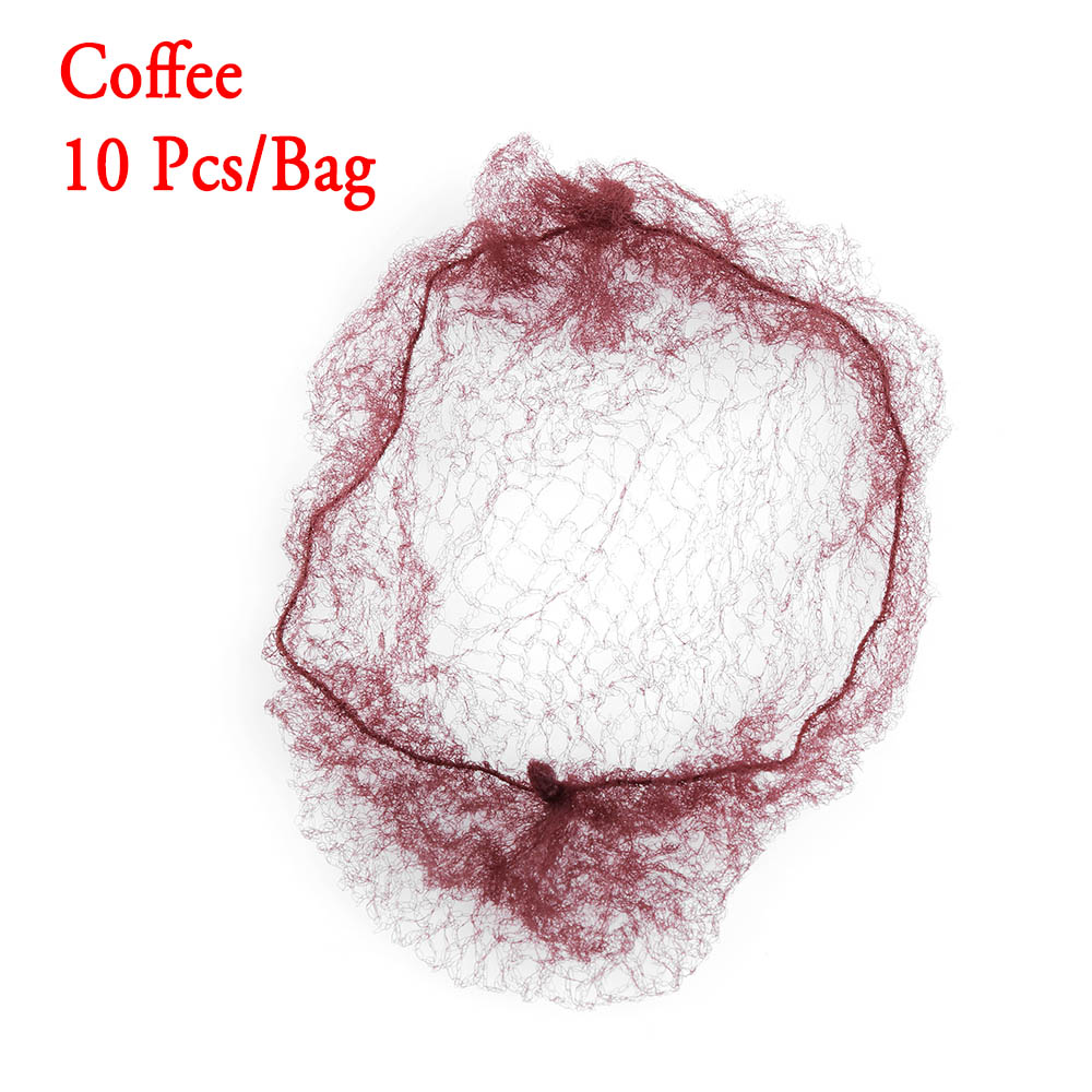 3 colors Invisible Hair Nets Fine Mesh Elastic Edge Hair Styling Tool Women for Ballet Snood Bun Cover: Natural Black