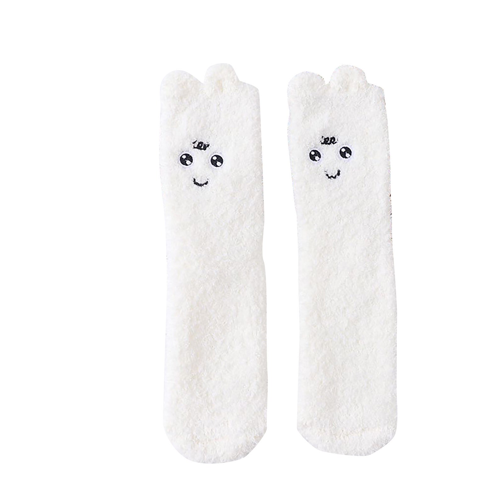 Chaussettes en molleton pour femmes, mignonnes, épaisses, chaudes, pour dormir au sol, pour la maison, c50: D