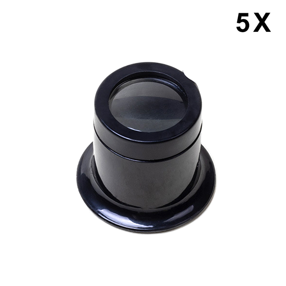 Watch Repair Magnifier Jewelery Magnifying Glasses 5X 10X 15X 20X Dual Eye Loupe Lens Microscope LXH: 5X