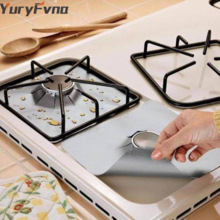 YuryFvna Reutilizáveis Protetor de Tampa Anti-Aderente Fogão A Gás Queimador Do Fogão A Gás Fogão A Gás Protetor Forro Mat Trivet fácil limpo