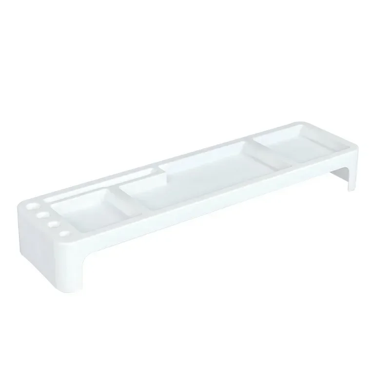 Schreibtisch Organizer Box Büro Tastatur Lagerung Rack Tisch Desktop Lagerung Halter Multigrid Schublade Hause Schreibwaren Lagerung Zubehör: Licht Grau