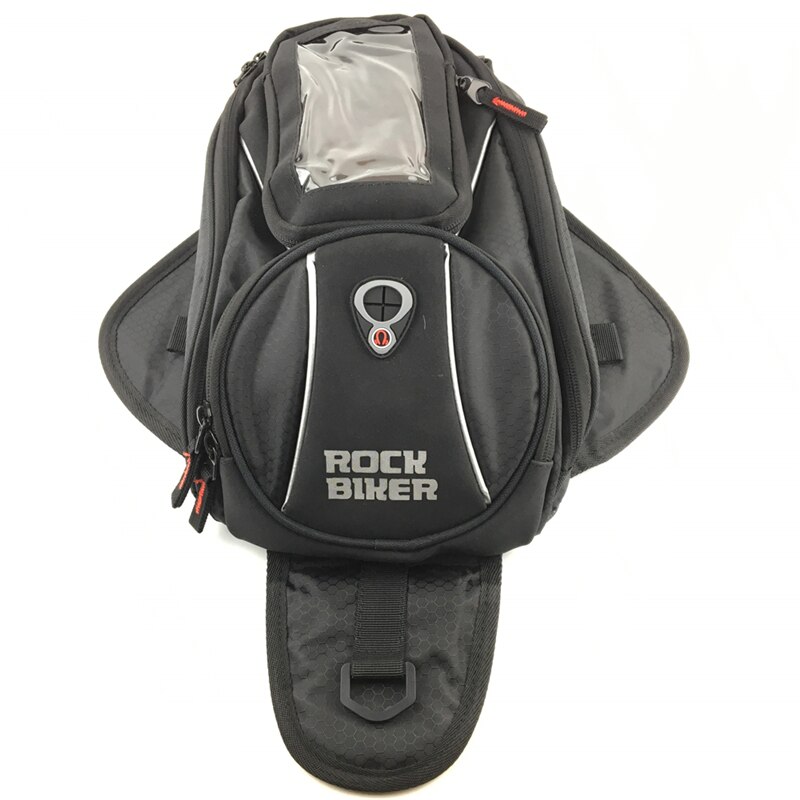 Sac à dos magnétique étanche pour moto, sacoche de selle à bandoulière simple, étui de téléphone avec housse de pluie