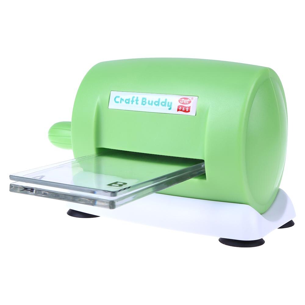 Udstansning prægning maskine scrapbooking cutter stykke udstanset papir cutter udstanset maskine hjem diy prægning dør værktøj: Grøn 155 x 110 x 80mm