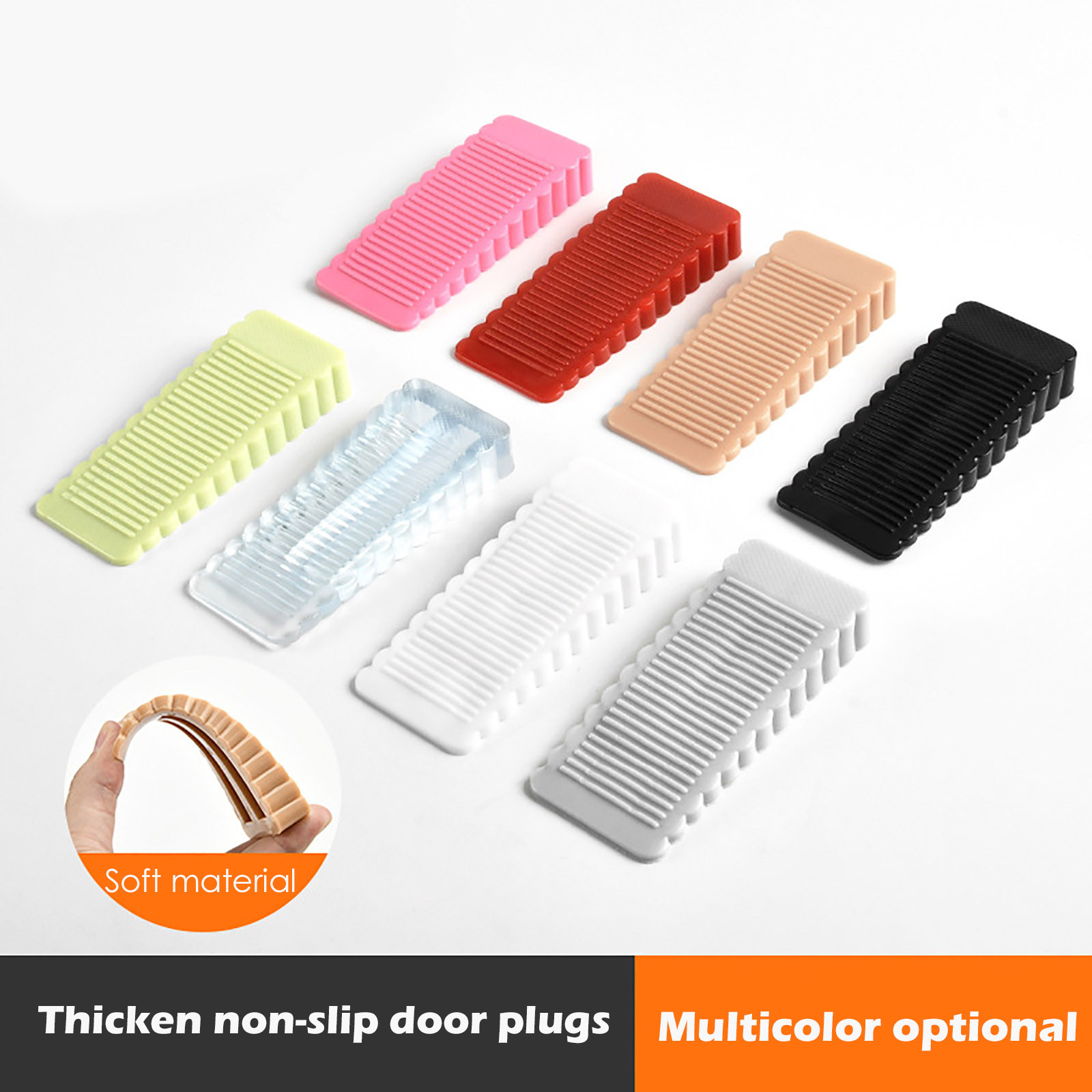 Topes de goma para puerta, protectores de seguridad anticolisión para el hogar y la Oficina, 1 unidad