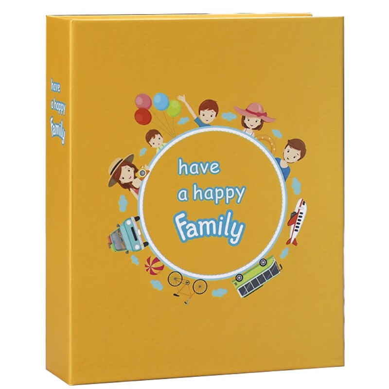Cartoon Print 7" Photo Album 100 Photos Memory Books Horizontal and Vertical Portable Family Photo Scrapbook Album Home Retailsa: Home