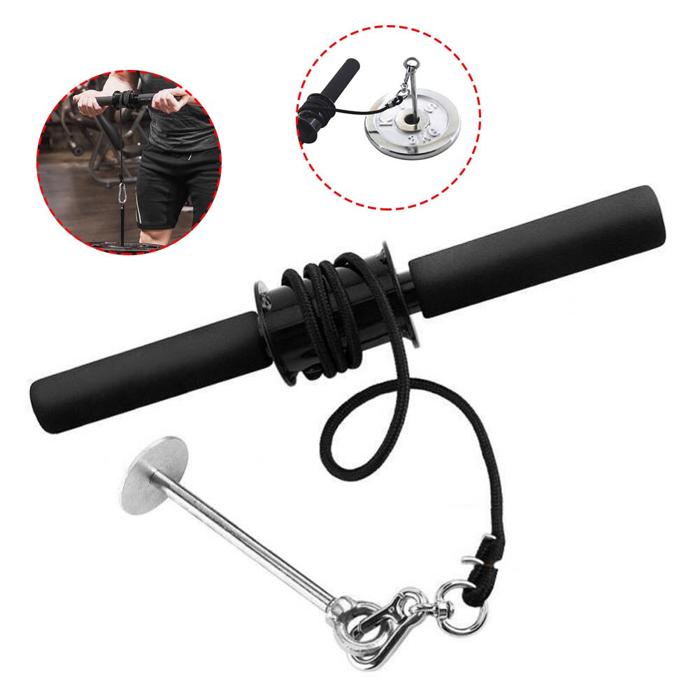 Forearm Strength Trainer for Wrist Strength Hand Grip Hand Strength Exerciser Weight Lifting Rope Waist Roller Equipment