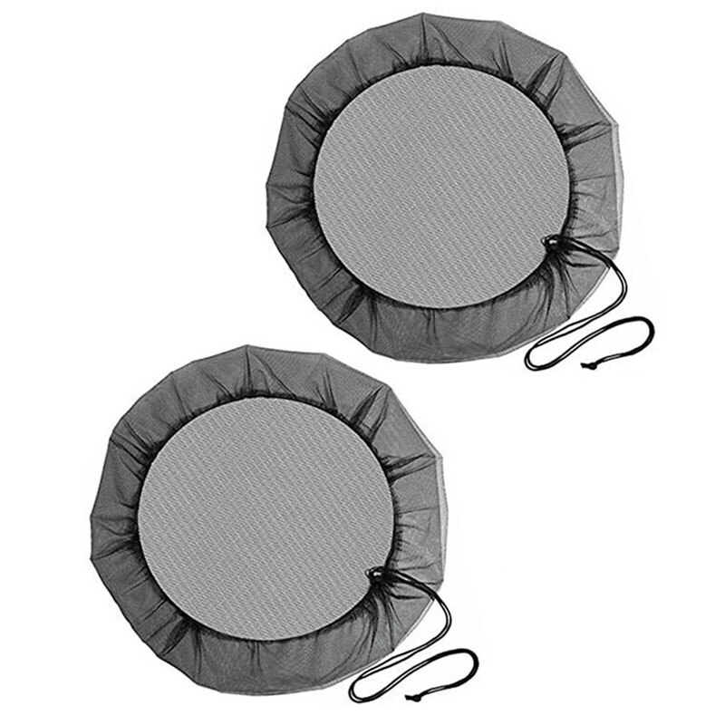 Mesh Cover Garden Rain Barrels Mesh Cover Netting for Outdoor Water Collection Buckets Tank Rain Protector Harvesting Supplies: 2pcs
