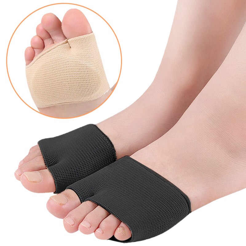1Pairs Silicone Metatarsal Sleeve Pads Half Toe Bunion Sole Forefoot Gel Pads Cushion Sock Supports Prevent Calluses Blisters