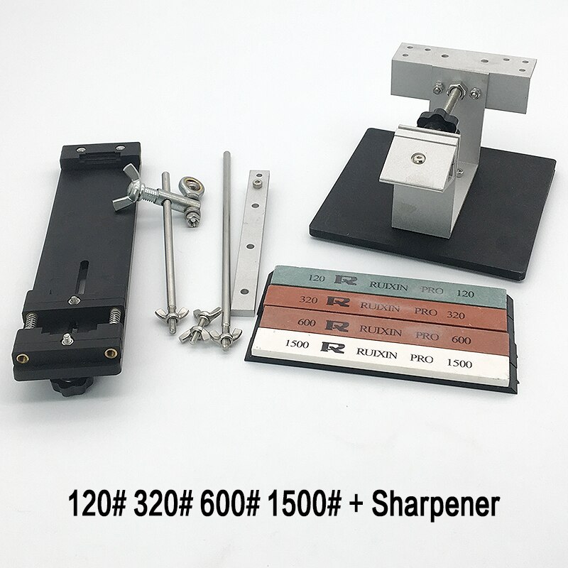 kitchen knife sharpener Multifunction Fixed angle sharpener apex edge blade ruby bar whetstone diamond set sharpening tools: B