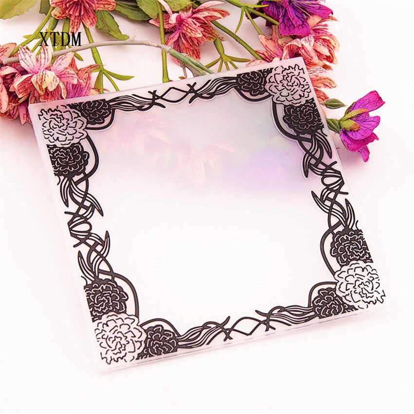 plastic clock template Photo frame craft card making paper card album wedding decoration clip Embossing folders