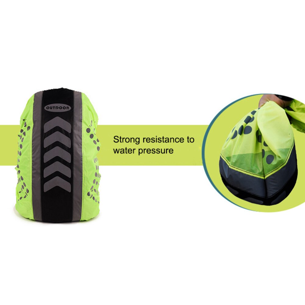 Outdoor Multipurpose Waterproof High Visibility Reflective Bag Backpack Rucksack Rain Cover For Fishing Night Riding Sports