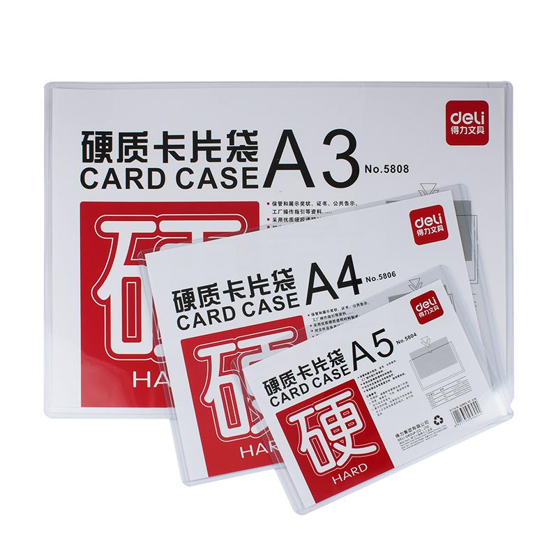 1pcs data protection sleeve clip / /A3 hard rubber card Presentation A5 A4 Transparent Plastic File Bag Folder