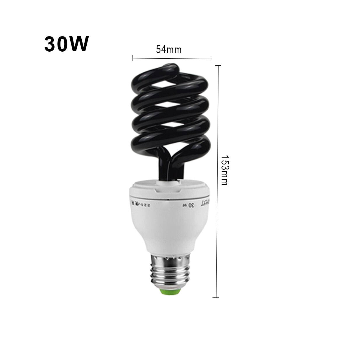 E27 Ultraviolet UV Lamp BLB Black Light Blue Bulb Fluorescent Detection Lamp Black Light Trap 220V Violet Lure Lamp Decoration: 30W / 2PCS