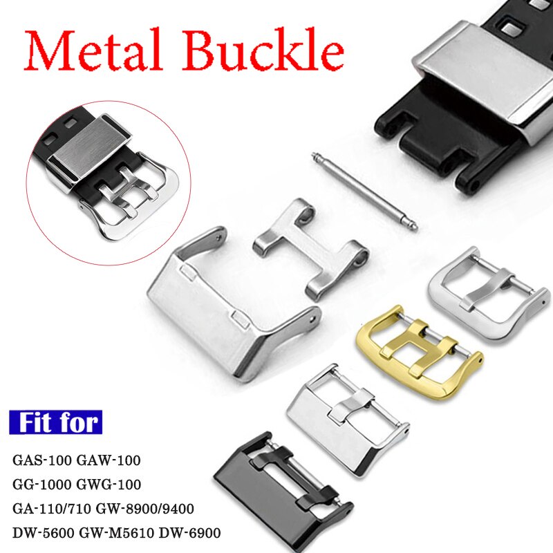 Boucle de Bracelet de montre Casio GSHOCK, fermoir métallique 19 21 22mm, GA110/700 GW8900/9400 GG1000 DW5600/6900 GW-M5610