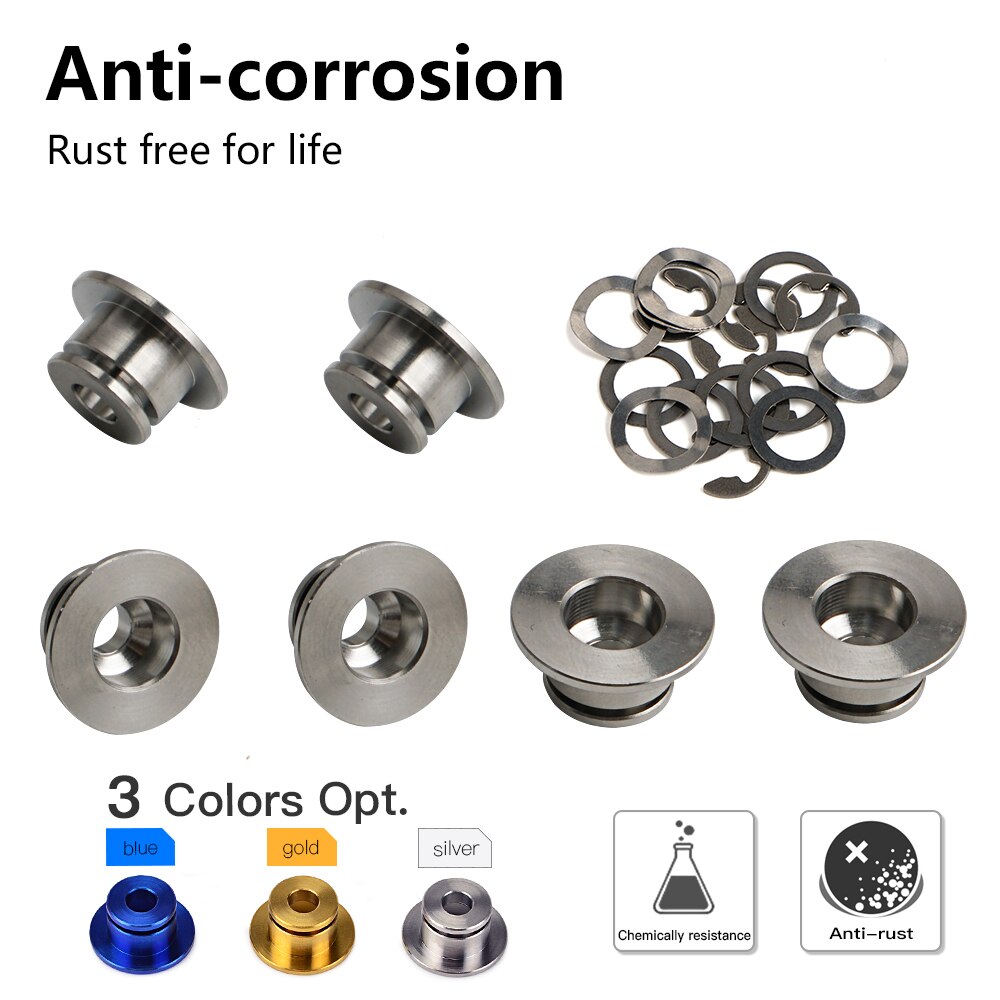 NICECNC Brake Disc Bobbins & Circlip Sets FOR for discs from 4.5 - 5.2 mm Manufactured thickness 6pcs
