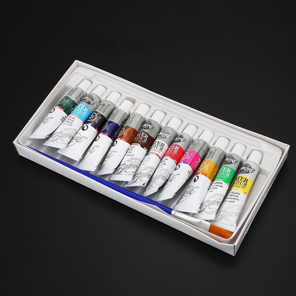 Painting Art 6ml 12 Colors Oil Painting Supply Paints Supplies Oil Painting Set Brush Pen Acrylic Tube Draw