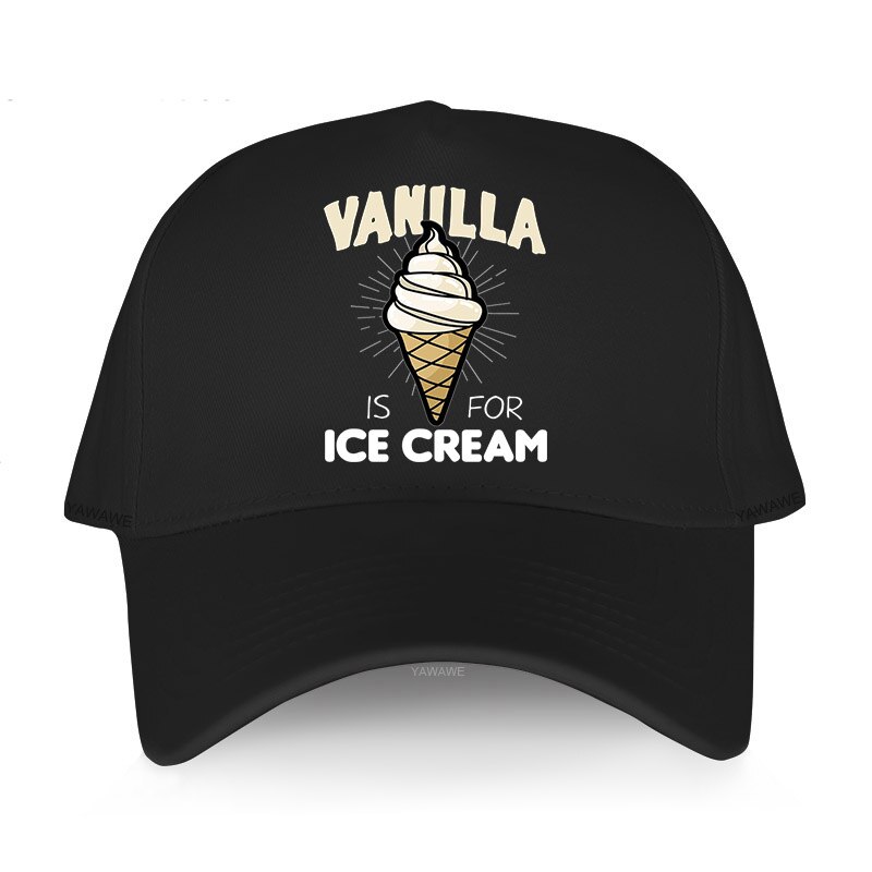 cotton unisex Adjustable Baseball Cap VANILLA ICE CREAM Man Women Summer Hat