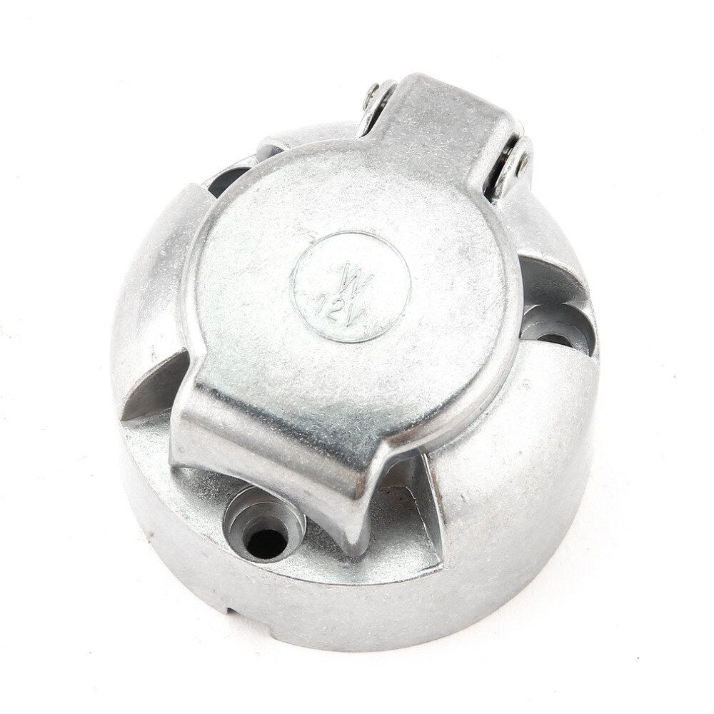 7-Pin Connector Trailer Socket Heavy-Duty Round Wiring Socket 12V Towbar Towing Caravan Truck Socket Car Accessories