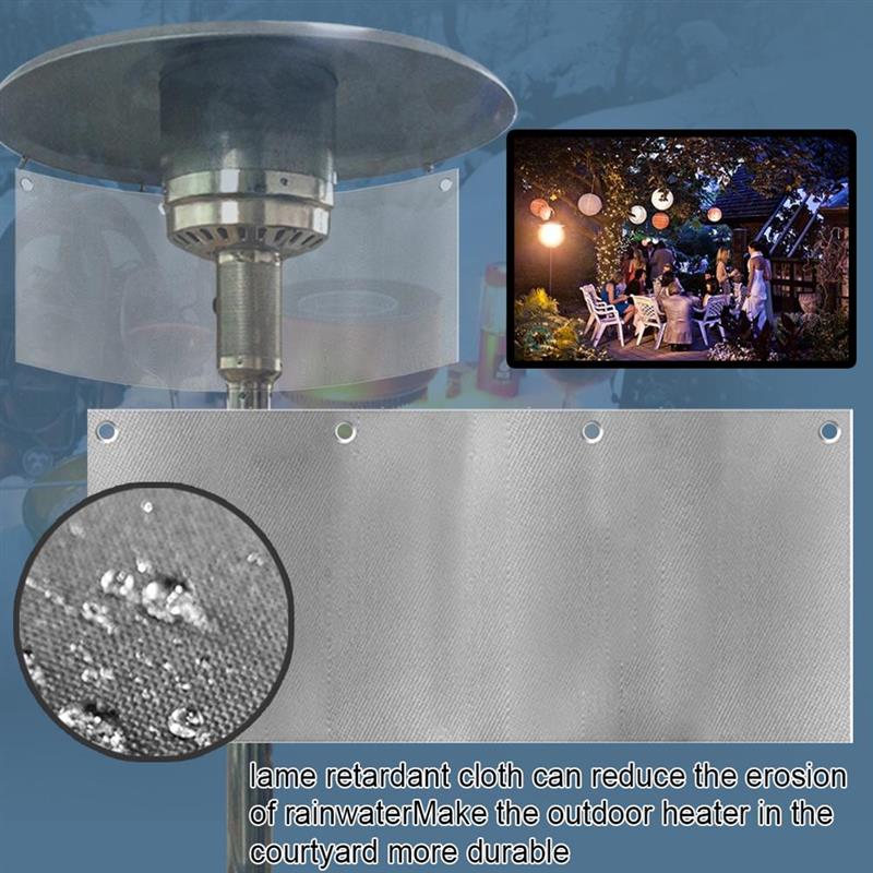 Adjustable Heat Focusing Reflector Set Garden Heat Reflector Shield Outdoor Heater