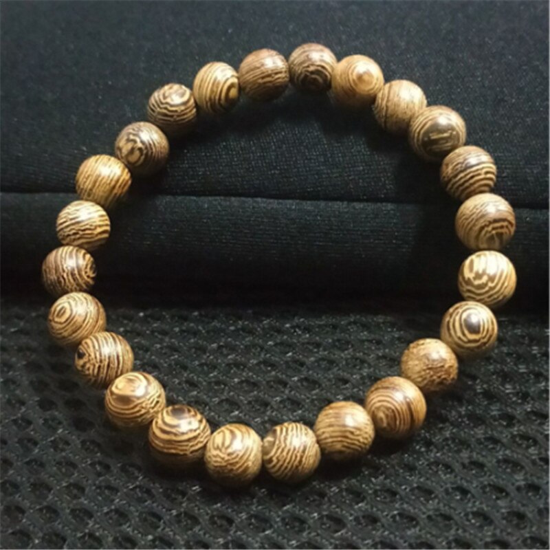 Wwlb prijs natuurlijke sandelhout mannen om lotus sieraden gebed pulsera hombre houten kralen rozenkrans armband voor vrouwen: Bruin 2