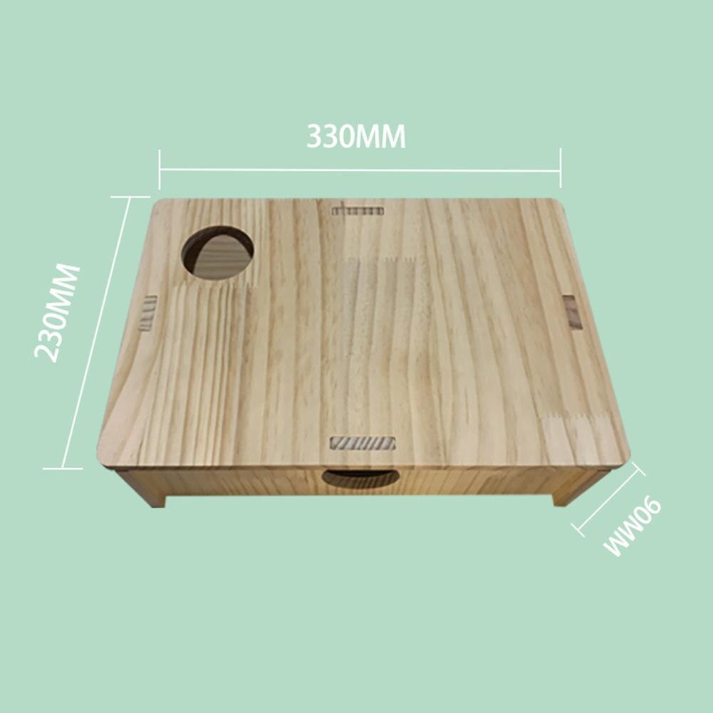 Pets Wooden Hideout Hamster House Cage Multi-rooms... – Grandado - Best Hamster Hiding Places For Pets Stress