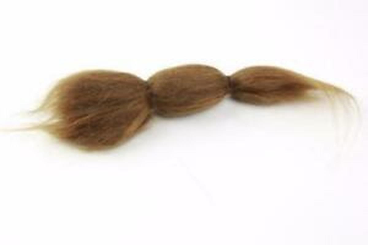 Poupée Mohair naturelle , cheveux de poupée de 6 pouces pour bébé Reborn, de princesse britannique pour filles, marron blond, 15g