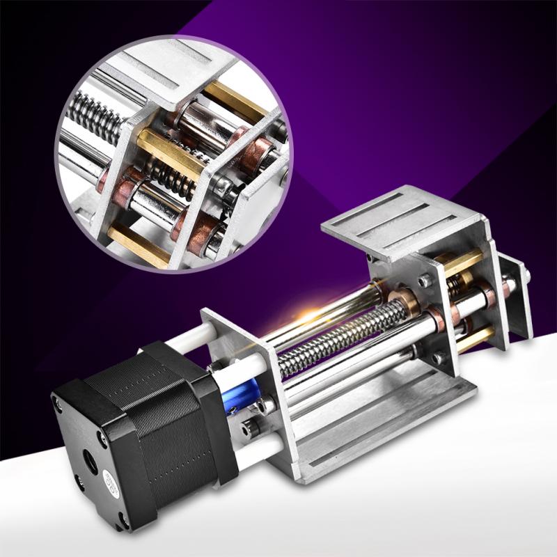 12V 60mm Milling Linear Motion Guide Rail Z-Axes Slide Guide for Woodworking Tools CNC Engraving Machine