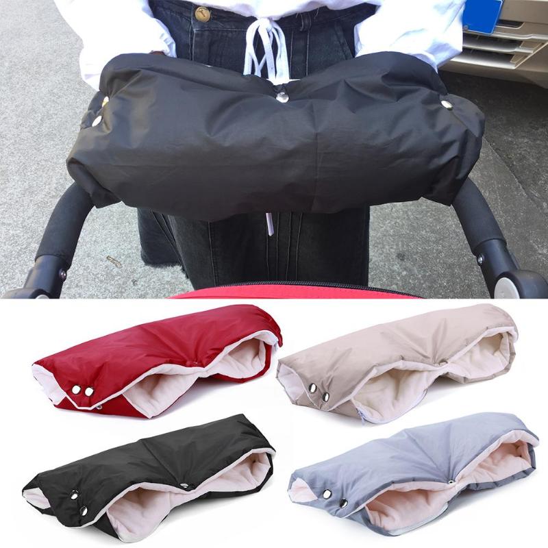 Winter Kinderwagen Wandelwagen Wanten Hand Cover Buggy Mof Handschoen Winkelwagen Accessoires Pasgeboren Baby Push Stoel Winddicht Handschoenen Outdoor Warme