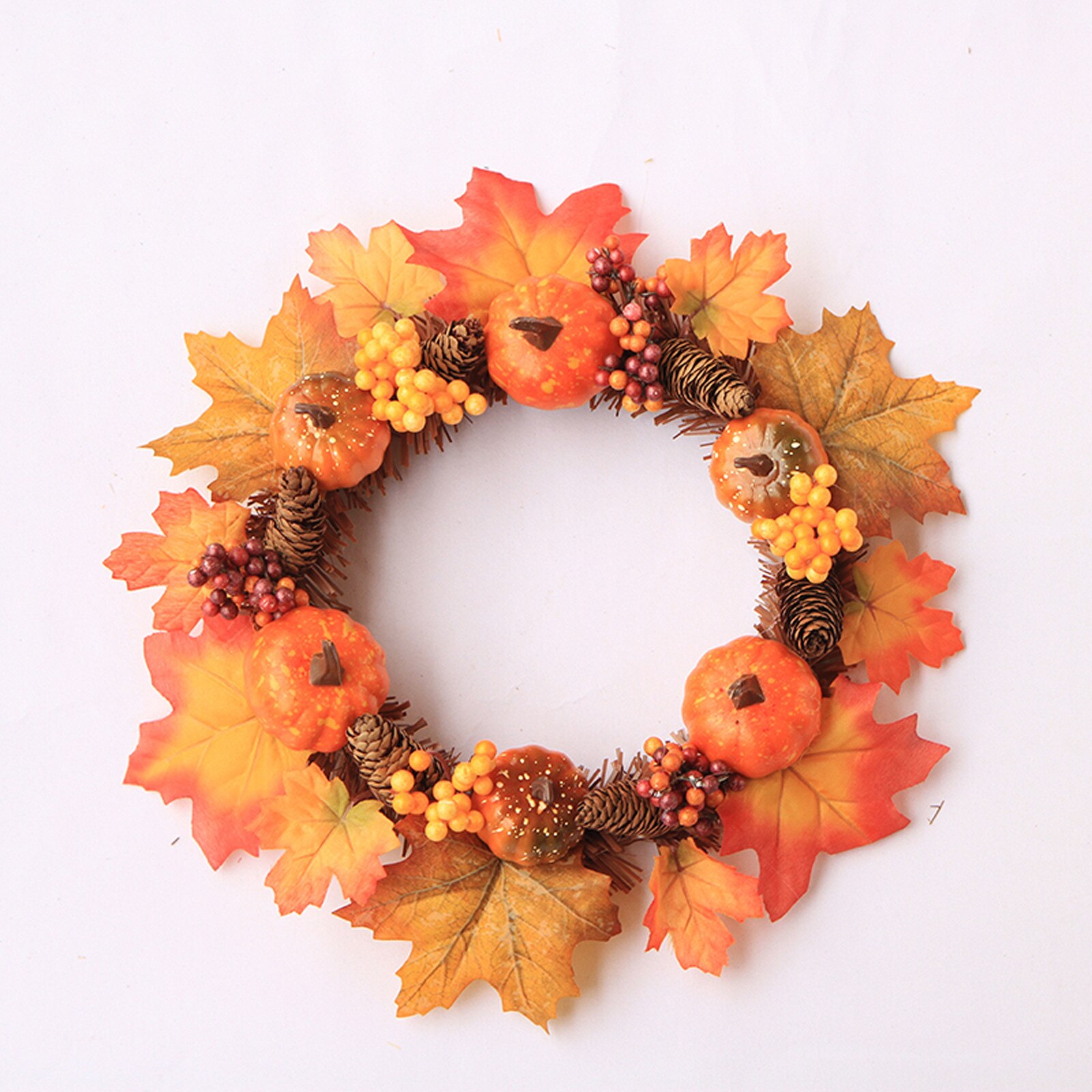Kransen Pompoen Maple Krans Herfst Festival Krans Deur Slingers Opknoping Home Decor Decoracion Nordica Hogar Adornos
