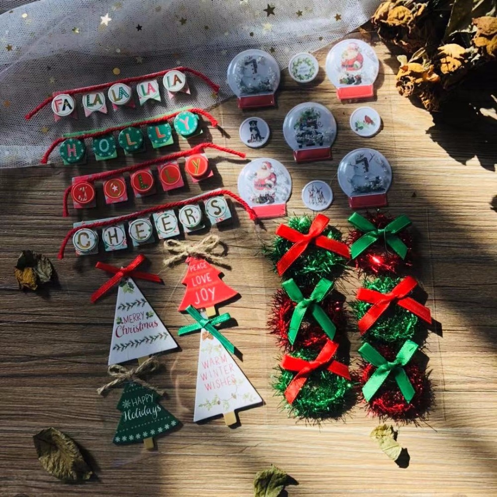 KSCRAFT Kerst Decoratie 3D Stickers voor Scrapbooking Gelukkig Planner/DIY Ambachten/Kaart Maken Decoratie