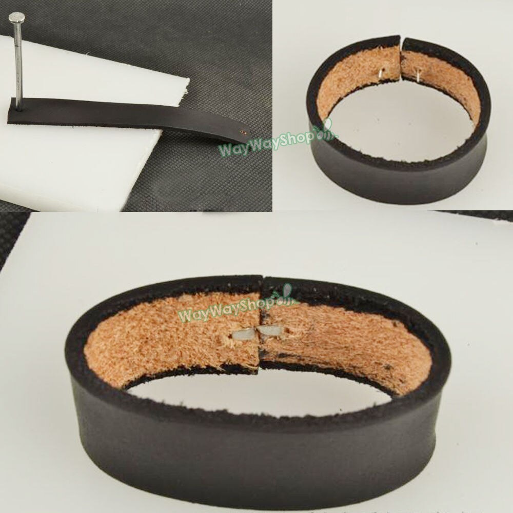 100 Pcs Leather Staples Leathercraft Craft Tool Dressmaking Brass Loops Fastener Holders