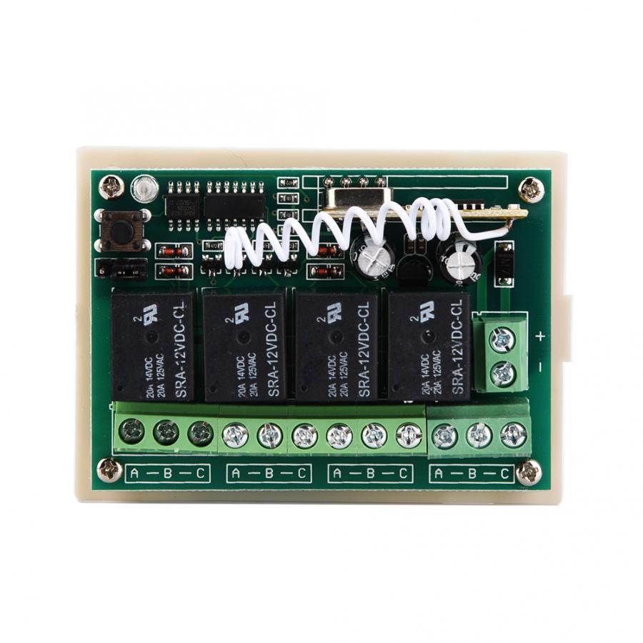 Door Remote Control 12V 433MHz Wireless Remote Control Switch Relay Receiver+RF Transmitter garage door opener