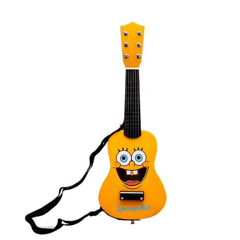 Soach 21 tommers tre bassgitar 6 strenger + svart stropp spille padle barnegitar leketøy ukulele musikkinstrumento akustisk