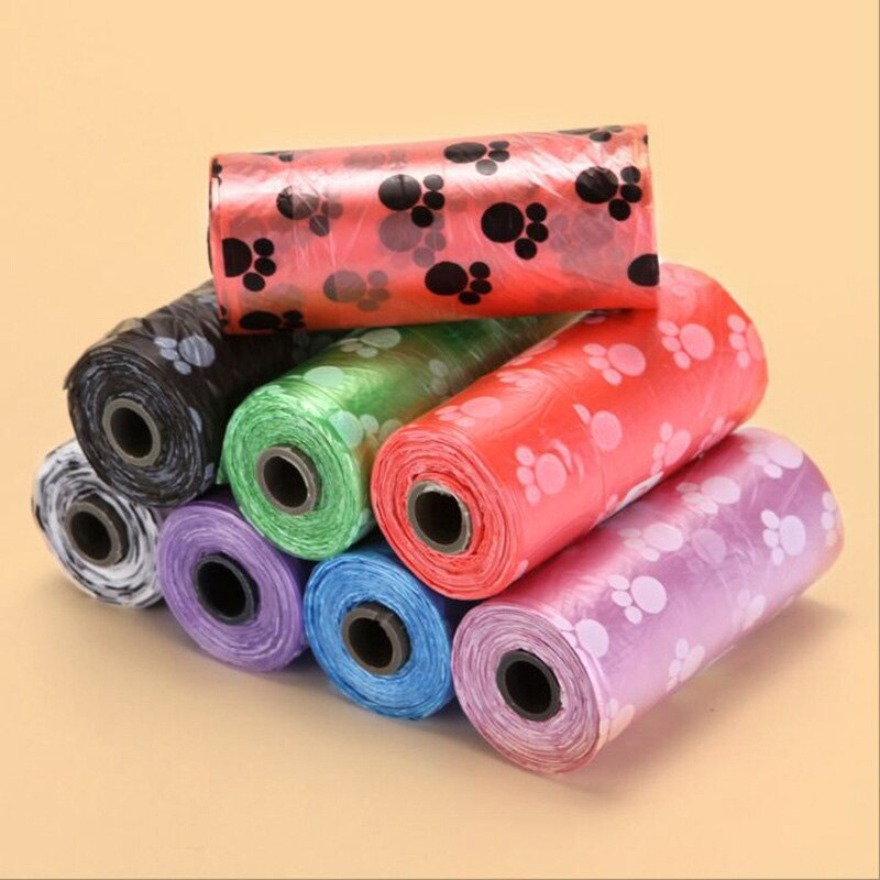 Bolsas de plástico Degradable para caca de perro y gato, para limpieza de residuos al aire libre, 50 y 100 rollos: 30 Rolls