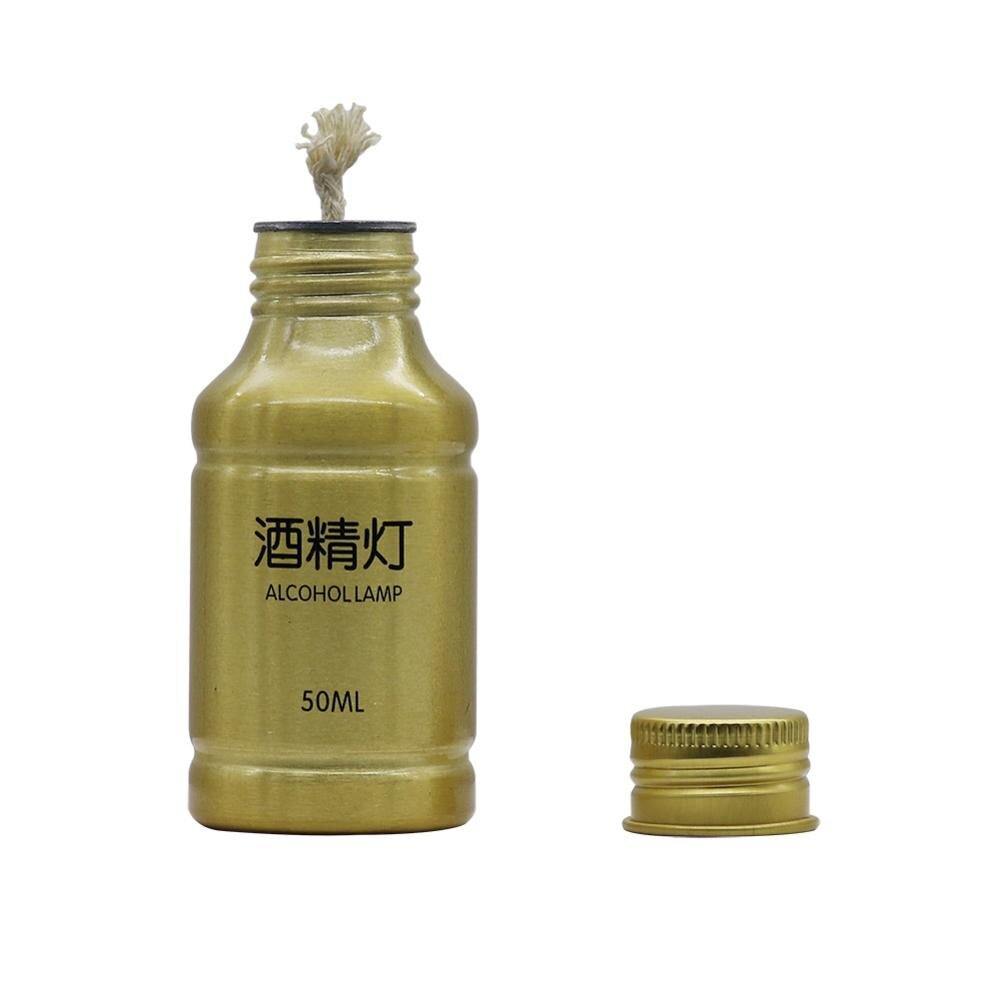 50ML Chemistry Alcohol Burner Lamp Portable Aluminum Alloy Alcohol Lamp Lab Laborotary Heating Supplies Teaching Equipment: green