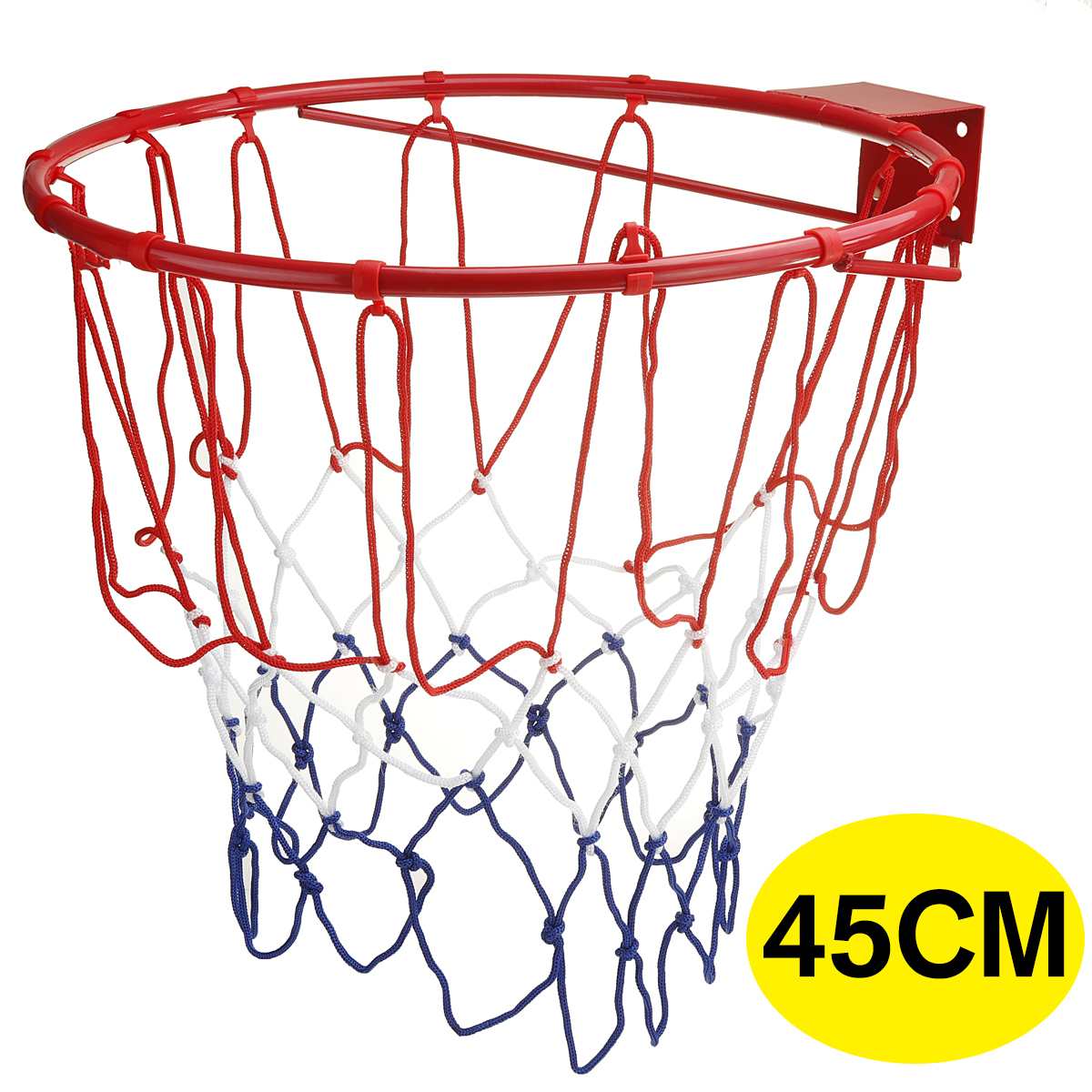 Children Kids Adult Steel Basketball Ring Hoop Net 32cm/45cm with Screws Wall Mounted Basketball Rim Net Indoor Outdoor Sport: adult size