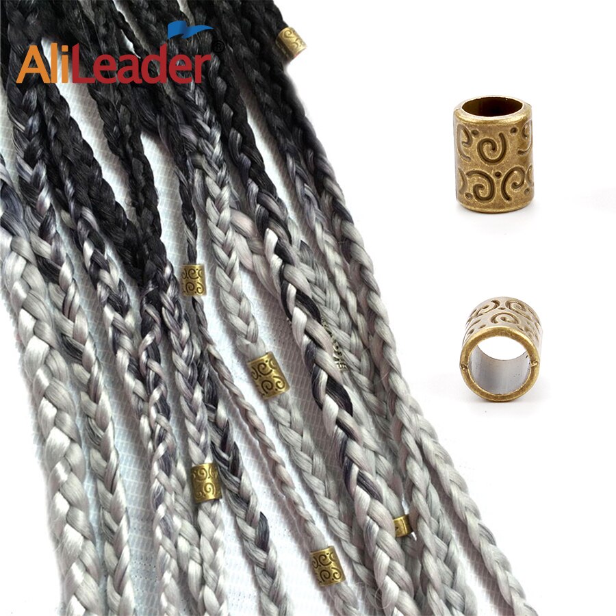 Alileader Mode Buis Kralen Sieraden Haar Kralen Voor Dreadlocks Vlechten Haar Manchetten Haren Metalen Tupe Ringen Voor Vlechten Viking Bead
