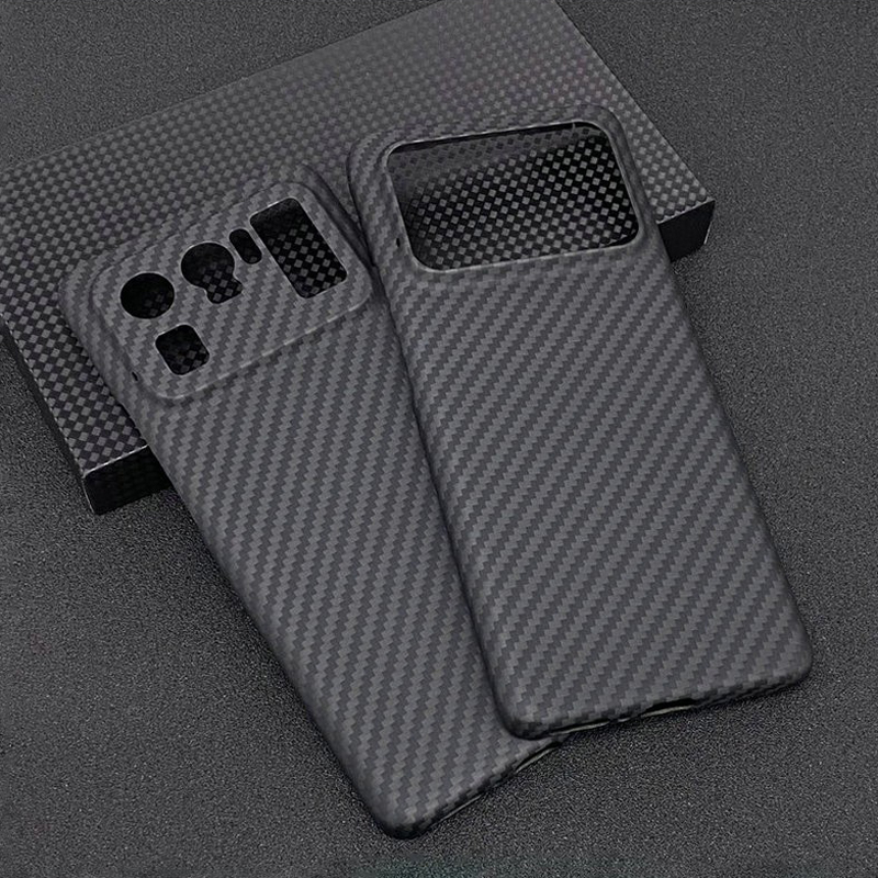 Real Carbon Fiber Lens Telefoon Bescherming Case Voor Xiaomi Mi 11 Ultra Carbon Fiber Hard Cover Cases