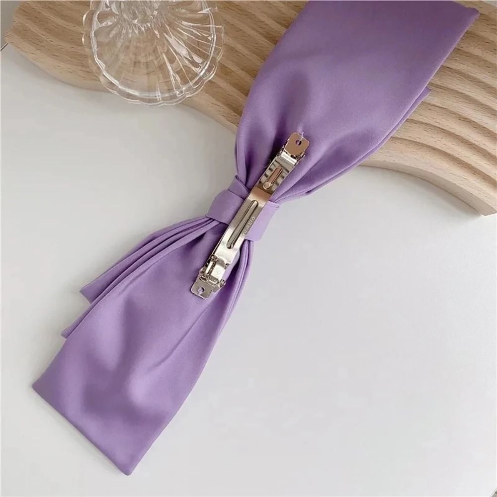 1 Uds. Pinza para el pelo de satén con lazo grande, lazos para el pelo multicapa para niña y mujer, pinzas de coreana, pasador para el pelo