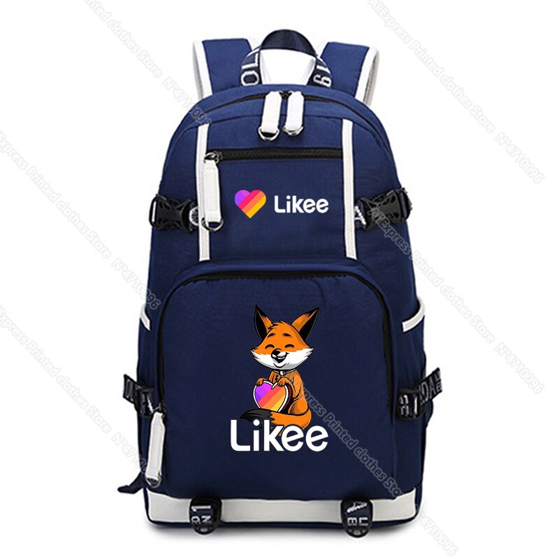 Casual Russia Style Likee Backpack Daily Back to School Mochila LIKEE Teens Boys Girls Rucksack: 12