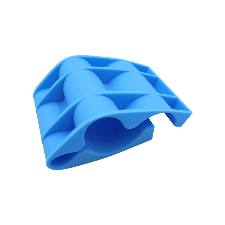 Silicone Beer Bottle Mat Beer Tray Beverage Cooler Beer Level Silicone Storage Mat: blue