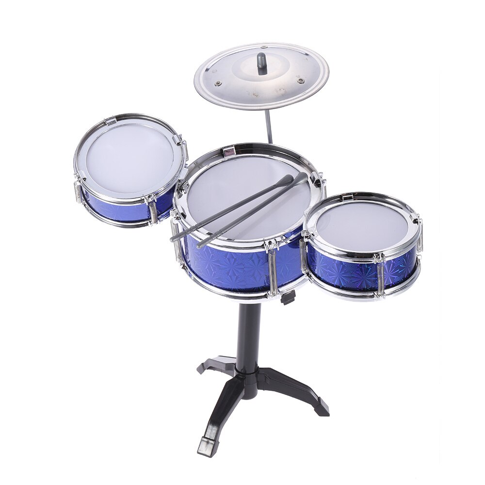 Kinderen Kids Desktop Drum Set 3 Drums Muziekinstrument Speelgoed Met Kleine Cimbaal Drum Sticks