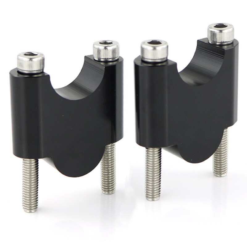 Elevador de barra ancha para motocicleta, montaje de manillar de 22mm y 7/8 pulgadas para Yamaha FZ1, FZ6, FZ16, FZ8, Fazer, MT-25, XJ, 6, TDM, 850, 900, XJR, 400: Black Riser 40mm