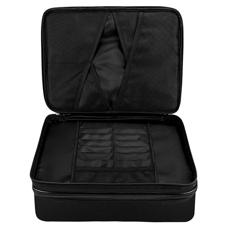Bolsa impermeable para documentos, conjunto de bolsas de almacenamiento de 4 capas con bloqueo de código, para archivos A4/A5, pasaporte