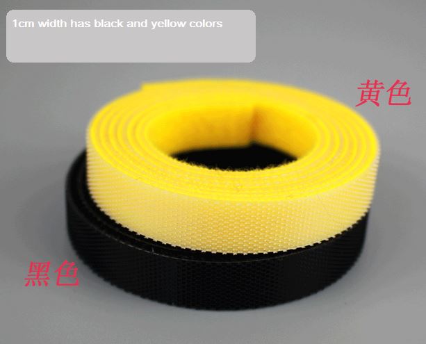 5meters Black thin Hook and Loop fastening tape curtain ties Hook loop straps thin injected hook tape for nylon cable ties