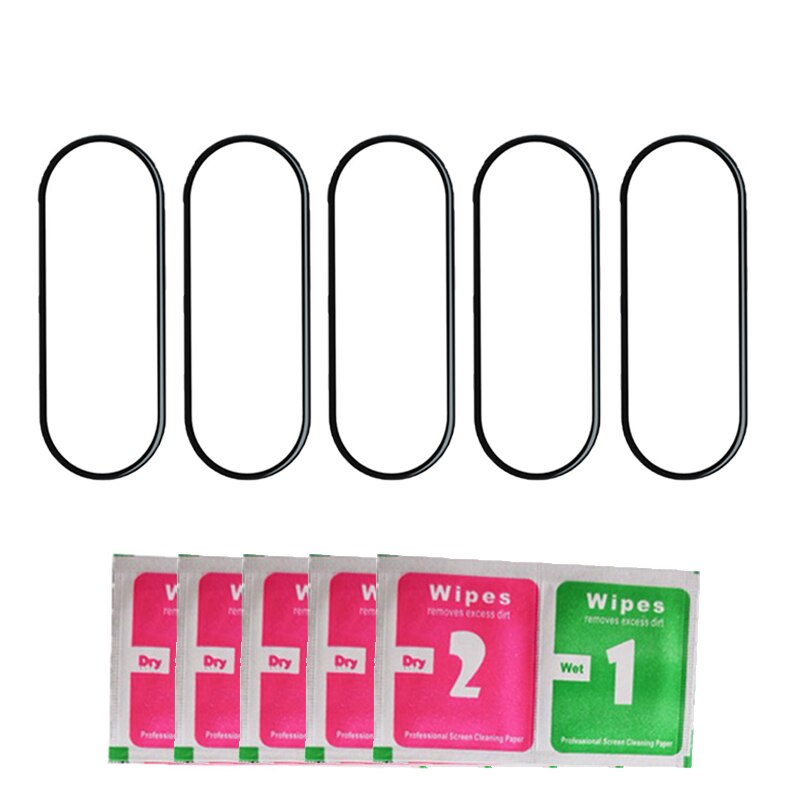Vidrio Protector 3D para Xiaomi mi band 5, película de cristal para Mi band5, correa de reloj inteligente 5, Protector de pantalla de vidrio suave para mi band 5: 5 Pieces