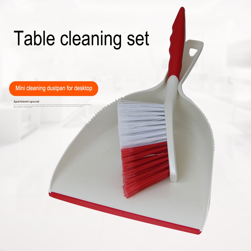 Multi-function Broom Desktop Cleaning Mini Garbage Shovel Plastic Broom Kitchen Small Broom Garbage Shovel Set Cleaning Supplies