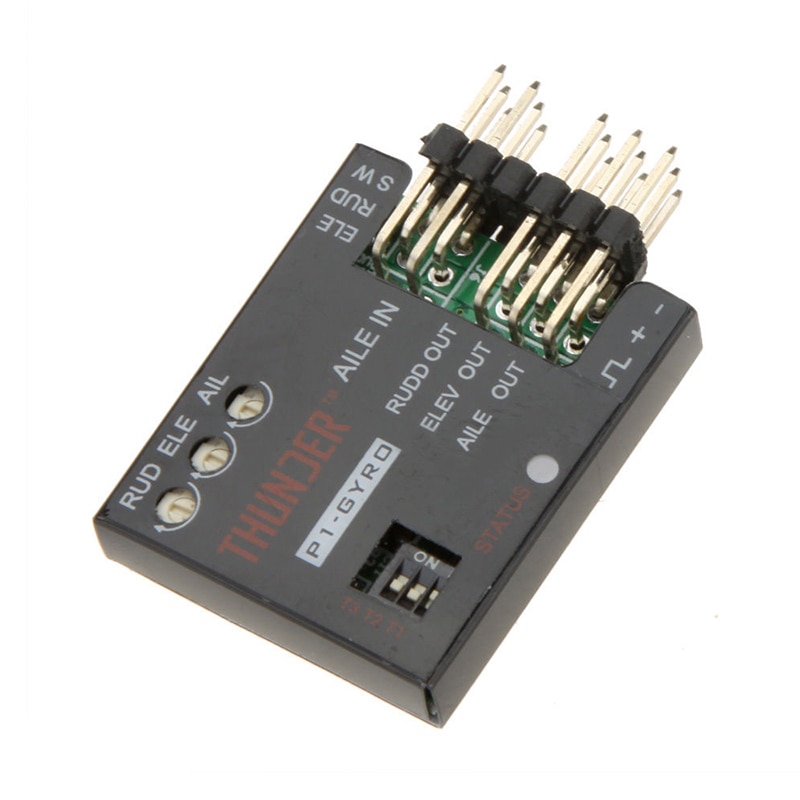 P1-GYRO 3-Axis Flight Controller Stabilizer System Gyro For Fixed Flying Wing Black: Default Title